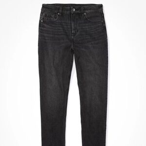 AE Strigid Mom Jean - Always Black
